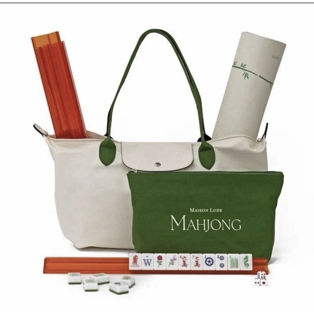 Maison Lude Mahjong Limited Edition 160 Tile Set With Mat & Accessories Box